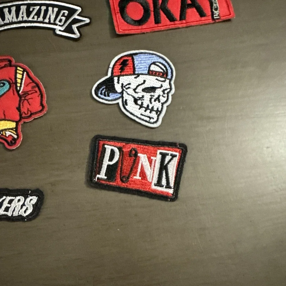 Lot of 10 Assorted  Rock n Roll Punk  / Sew-On Patches Used